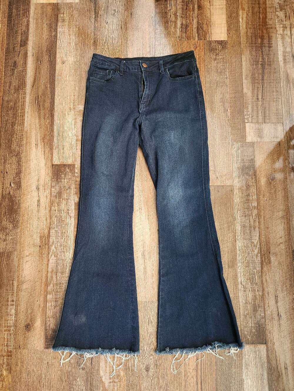Flying Monkey Dark Wash High Rise Flare Jeans Size 28